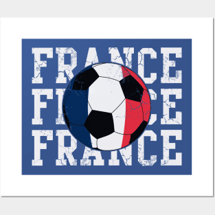 France Flag Soccer Ball Posters and Art